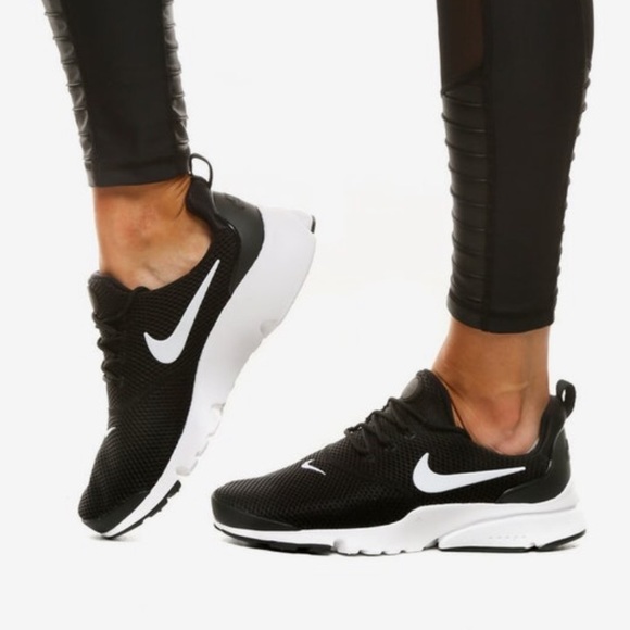 nike presto womens black and white